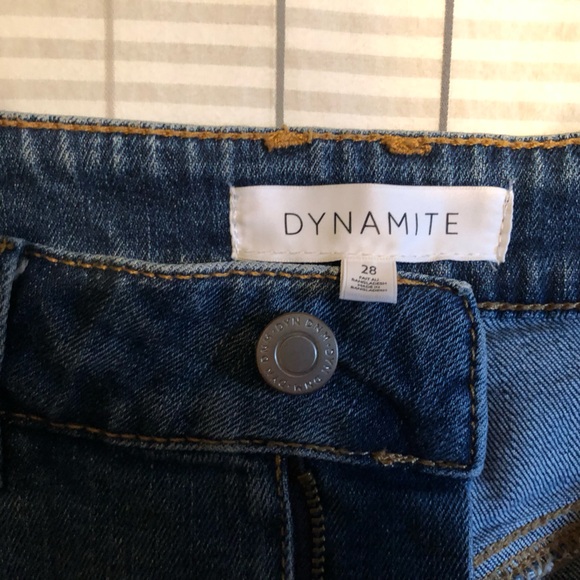 Dynamite jean shorts. Still good condition- they just don’t fit. High waisted. - Picture 3 of 3